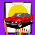 Muscle Car Coloring Book