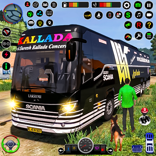 Coach Tourist Bus City Driving