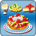 game girls decorating cake