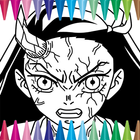 Demon Killer Coloring Book