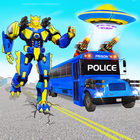 Police Bus Robot Car Game