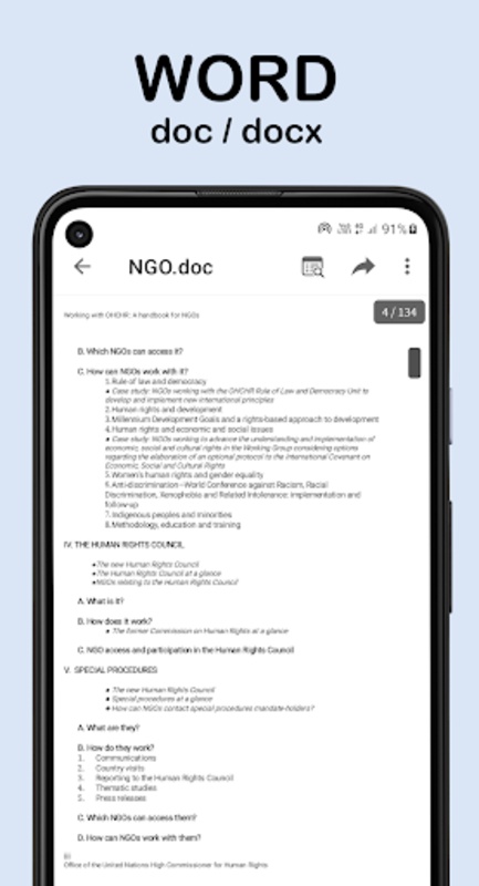 Document Viewer PDF, DOC, ZIP